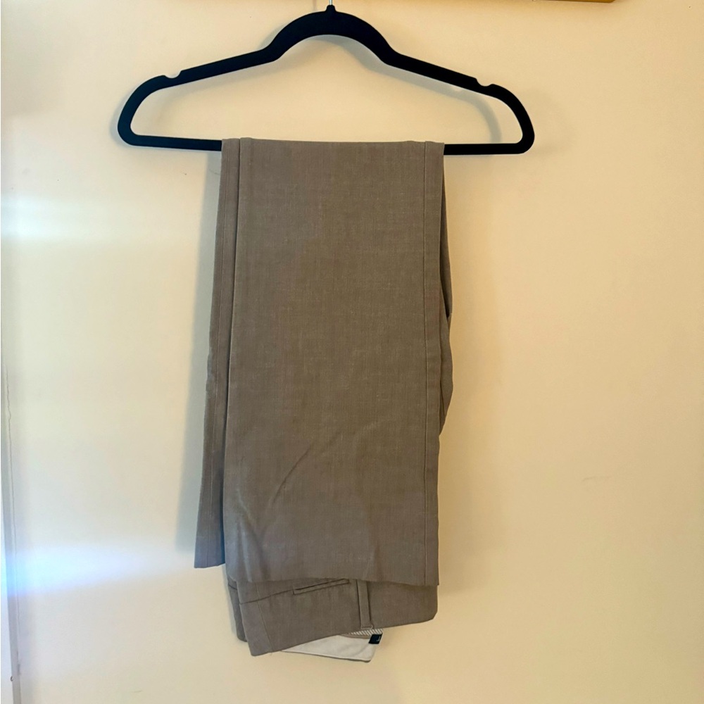 Tan colored Loft Julie fit trousers